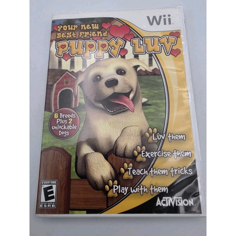 Puppy Luv Your New Best Friend Nintendo Wii Game Complete CIB Activision